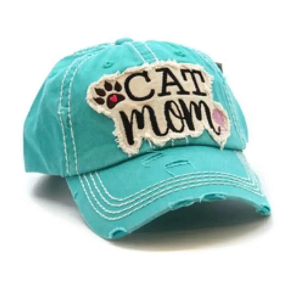 KBETHOS Dog Mom Cap - Black and Teal